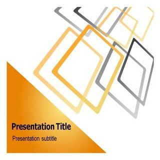 Orange Frames PowerPoint Template   PowerPoint Templates on Orange Frames Software