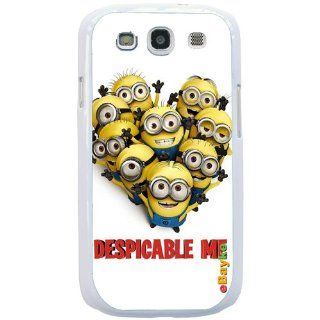 S3DCM 06W for Samsung Galaxy S3 S III SGH I747 I9300 Minions Despicable Me Cartoon Snap on Hard Case Back Cover With ke Logo Cell Phones & Accessories