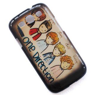 ke One Direction 1D Cartoon Pattern Samsung Galaxy S3 S III SGH I747 I9300 Snap on Hard Case Back Cover Cell Phones & Accessories