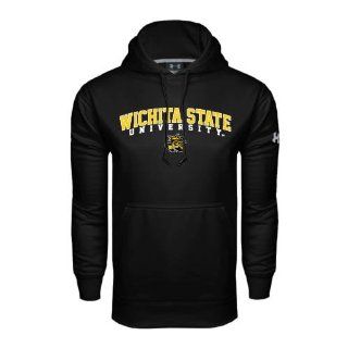 Wichita State Under Armour Black Performance Sweats Team Hood 'Arched Wichita State University'  Sports Fan Sweatshirts  Sports & Outdoors