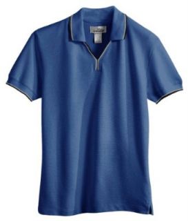Tri Mountain Women's Two Tone Johnny Collar Knit Golf Shirt