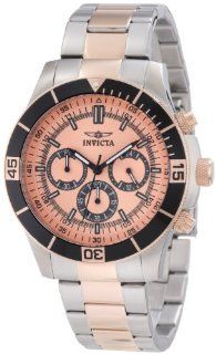 Invicta Men's 12842 Specialty Chronograph Rose Dial Watch at  Men's Watch store.