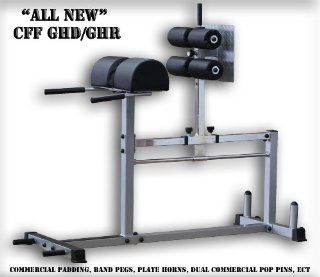 CFF Glute Ham Developer   GHD GHR   For cross training   Silver Frame  For Commercial Use  Core Muscle Trainers  Sports & Outdoors