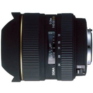 Sigma 12 24mm f/4.5 5.6 EX DG IF HSM Aspherical Ultra Wide Angle Zoom Lens for Canon SLR Cameras  Camera Lenses  Camera & Photo