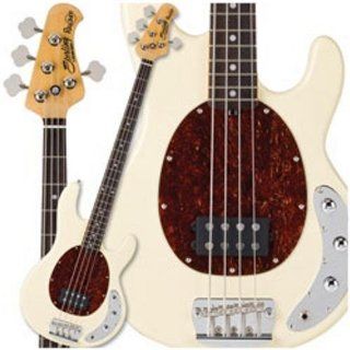 Sterling by Music Man Ray34CA Bass Guitar with Gig Bag (Vintage Creme, Rosewood Fingerboard) Musical Instruments