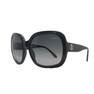 Roberto Cavalli RC 729 01B Male Black Oversized Round Sunglasses Clothing