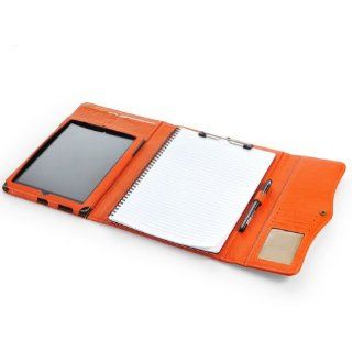 Most Will Orange Leather Trifold Padfolio Case for iPad 4/iPad 3/iPad 2 Computers & Accessories
