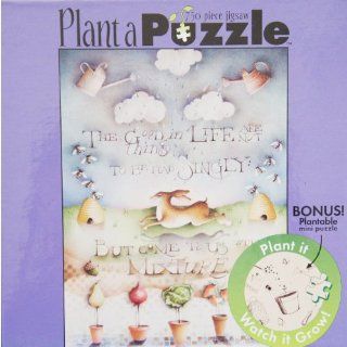 Plant a Puzzle Good Things in Life are not Things 750 Piece Puzzle plus Bonus Mini puzzle 750 Piece Puzzle Toys & Games
