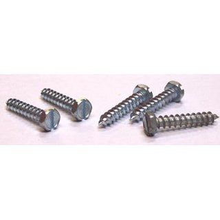 12 X 3 Self Tapping Screws Slotted / Hex Head / Type A / Steel / Zinc / 750 Pc. Carton Self Drilling Screws
