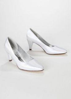 Wedding & Bridesmaid Shoes Dyeable Satin Mid Heel Pump Clothing