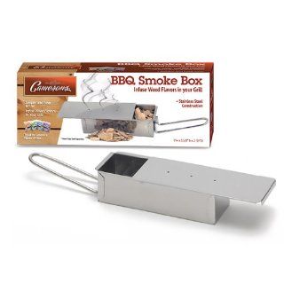 Barbeque Smoker Box   Stainless Steel Wood Chip Smoke Box   Infuse Smoke Flavor Easily on BBQ Kitchen & Dining