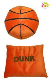 Get Me Out Pillows Soft Plush Stuffed Sport Pillow   Dunk Basket Ball   Childrens Pillows