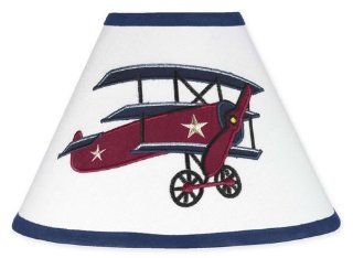 Vintage Aviator Airplane Lamp Shade by Sweet Jojo Designs  Nursery Lampshades  Baby