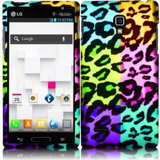 For LG Optimus L9 P769 P760 Hard Design Cover Case Colorful Leopard Accessory Cell Phones & Accessories