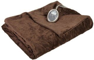 Sunbeam BRR8STS R760 16A00 RoyalMink Heated Blanket, Twin, Chocolate   Electric Blankets