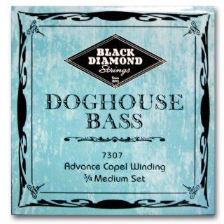 Black Diamond Doghouse 3/4 Upright Double Bass Strings Musical Instruments