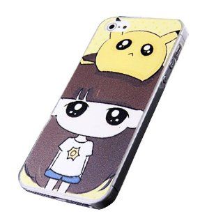 Pikachu Painting Sturdy Slim Plastic Snap On For iPhone 5 or iPhone 5s Cases Cell Phones & Accessories