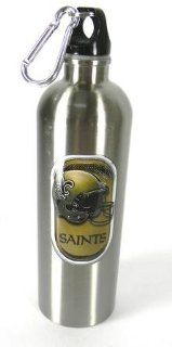 New Orleans Saints Stainless Steel Water Bottle   750 ml Kitchen & Dining