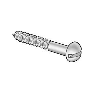 #2x1/2 Wood Screw Slotted Round Hd Steel / Zinc Plated, Pack of 10000 Ships FREE in USA