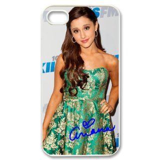 Custom Ariana Grande Cover Case for iPhone 4 4s LS4 744 Cell Phones & Accessories