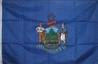 3x5 Maine State Flag  Sports Fan Outdoor Flags  Sports & Outdoors