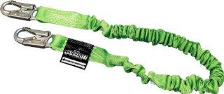Miller by Honeywell 216M/6FTGN SPA 6 Feet Manyard II Shock Absorbing Stretchable Web Lanyard with 2 Locking Snap Hooks and Spanish Label, Green   Fall Arrest Restraint Ropes And Lanyards  