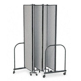 Screenflex SCXCFSL745XX Portable Room Dividers, 5 Panels, 9' 5"L x 7' 4"H, Available in Multiple Color Schemes  Office Workstations 
