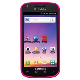 Amzer AMZ93628 Silicone Skin Fit Jelly Case Cover for Samsung Galaxy S Blaze 4G SGH T769   1 Pack   Retail Packaging   Hot Pink Cell Phones & Accessories