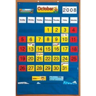 SCBSME746 2   CALENDAR POCKET CHART pack of 2  Classroom Pocket Charts 