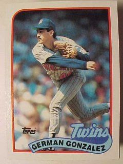 1989 Topps 746 German Gonzalez [Misc.]  Sports Related Trading Cards  Sports & Outdoors