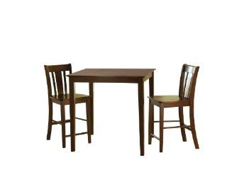 International Concepts 36 by 36 Inch Gathering Height Table with 2 San Remo Stools, Set of 3   Dining Room Furniture Sets