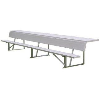 15 Foot Portable/Surface Mount Players Field or Dugout Bench w Shelf  Outdoor Benches  Patio, Lawn & Garden