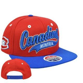 NHL LNH Montreal Canadiens Swoop 32/5 Flat Bill ZHat Zephyr Snapback Hat Cap  Sports Fan Baseball Caps  Sports & Outdoors