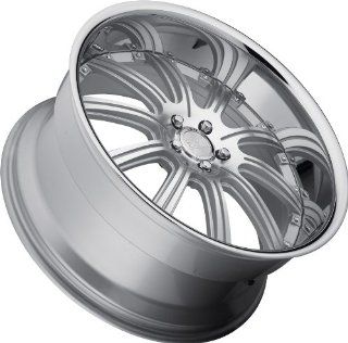 Concept One 748 RS 10 Silver Machined Wheel (22x9.0"/5x120mm) Automotive