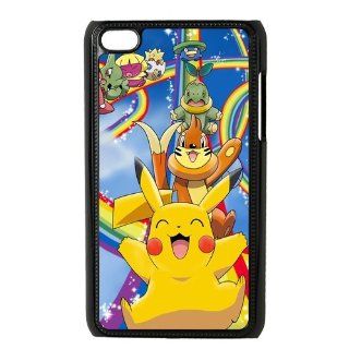 Protective Cover Hot Cartoon Series Pokemon Pikachu Best Quality Hard Case Design Cases For Ipod Touch 4 Ipod4 AX71602   Players & Accessories