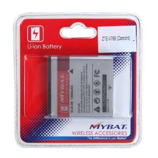 Lithium Ion Replacement 1200 mAh Battery for ZTE Concord V768 Cell Phones & Accessories