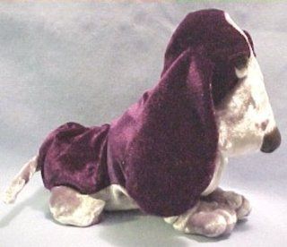 Hush Puppies Deep Purple Velvety Beanie Basset Hound Dog Puppy Silky Smooth Look Toys & Games