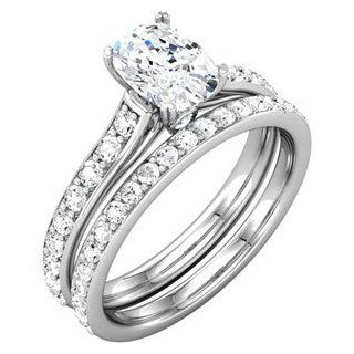 18k White Gold 3/8 Ct Tw Engagement Ring by US Gems, Size 5.5 Jewelry