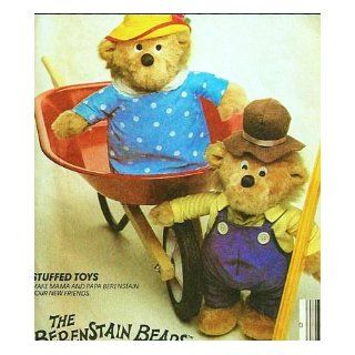 McCall's 9325 or 753 Craft Pattern, The Berenstain Bears 13 Inch Mama and Papa Stuffed Bear Toys McCalls Pattern Co Books