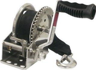 Seasense Stainless Steel Winch 2000Lbs Dual Drive with 20' Strap And Hook  Boat Trailer Winches And Accessories  Sports & Outdoors