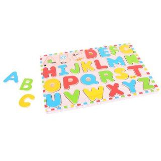 Bigjigs Toys BJ755 Inset Puzzle Uppercase Alphabet Toys & Games
