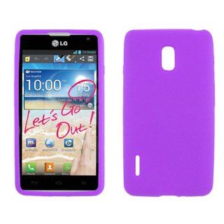 iFase Brand LG 4G LTE US780 Cell Phone Solid Purple Silicon Skin Case Cell Phones & Accessories