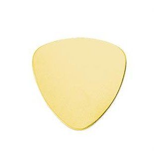 2pc Brass 7/8" 22mm Guitar Pick Stamping Blanks 24 Gauge Made In USA   Jewelry Making Supplies
