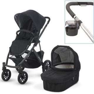 UPPAbaby 0112 JKE Jake VISTA Stroller With Cup holder   Black Graphite Frame  Standard Baby Strollers  Baby