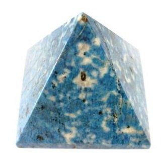 Lapis Pyramid 04 Crystal Blue Spotted White Cow Clouds Spiritual Meditation Stone 5"  Other Products  