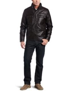 IZOD Men's Safari Jacket, Antique Black, Medium at  Mens Clothing store Leather Outerwear Jackets