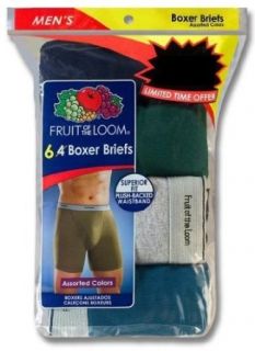Fruit of the Loom Men's Assorted Color Boxer Briefs (6 Pack) at  Mens Clothing store