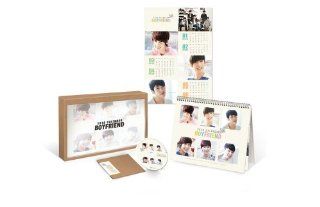 Kpop Season Greeting, BOYFRIEND BOY FRIEND 2013 OFFICIAL Desk Calendar + Wall Calendar + MAKING DVD  Office Calendar Bases 