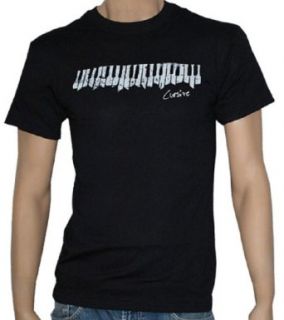 CURSIVE   Organ   Black T shirt   size YouthLarge Novelty T Shirts Clothing