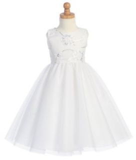 White Embroidered Tulle Easter Dress   Size 6 Special Occasion Dresses Clothing